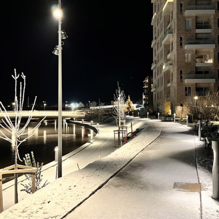 EDF in Denmark: Hillerød artistic lighting